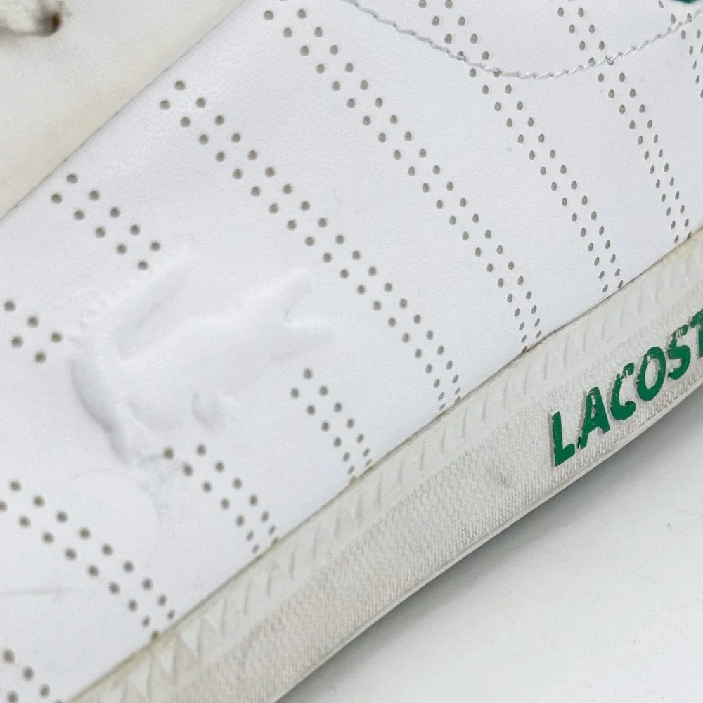 Lacoste Graduate 318 1 Sneakers Mens 11 White Green Leather Low Top